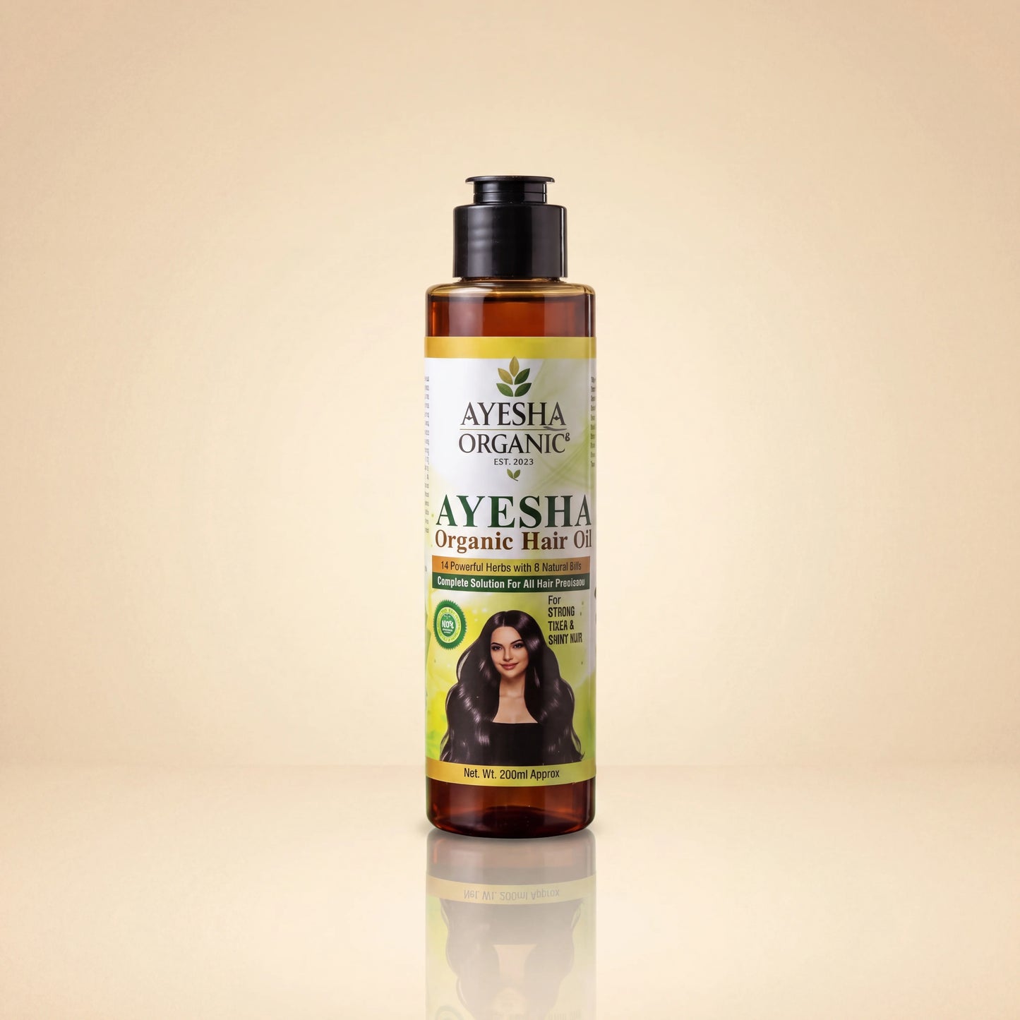 AYESHA Organic Herbal Hair Oil – 14 Herbs & 9 Natural Oils
