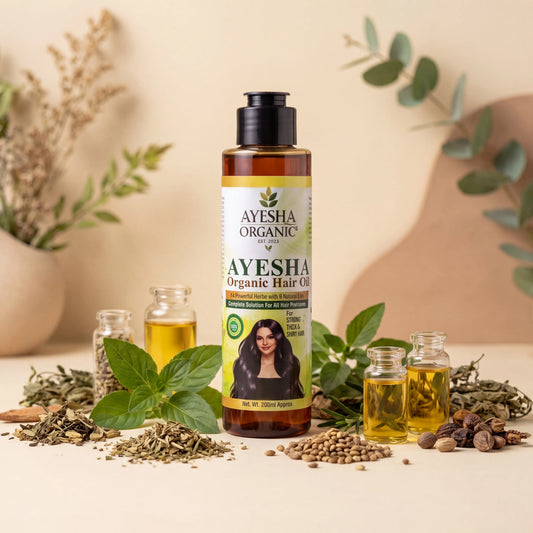 AYESHA Organic Herbal Hair Oil – 14 Herbs & 9 Natural Oils