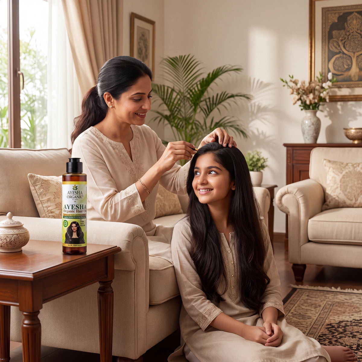 AYESHA Organic Herbal Hair Oil – 14 Herbs & 9 Natural Oils