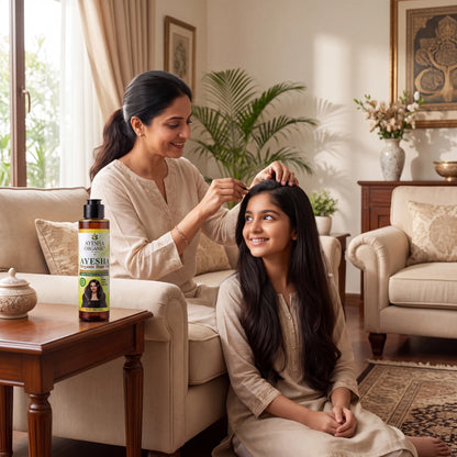 AYESHA Organic Herbal Hair Oil – 14 Herbs & 9 Natural Oils