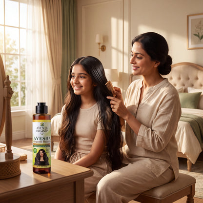 AYESHA Organic Herbal Hair Oil – 14 Herbs & 9 Natural Oils