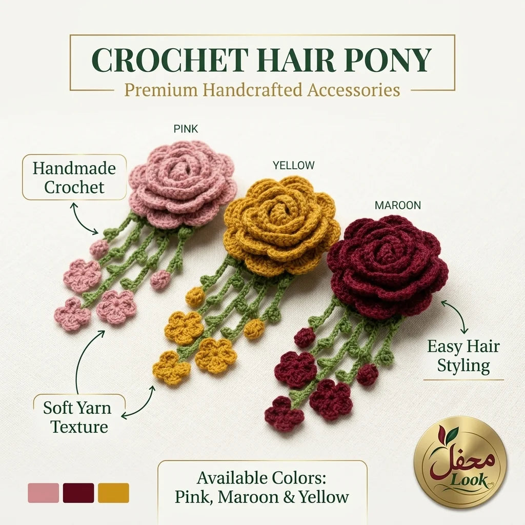 Crochet Hair Clip – Handmade Hair Accessory