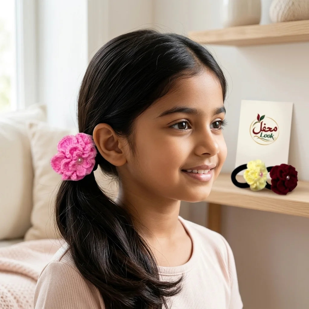 Crochet Hair Pony – for Girls & Women ( Pack of 3 )