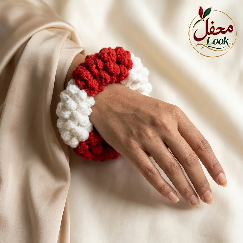 Handmade Crochet Hand Gajra – Traditional Wrist & Hand Accessory