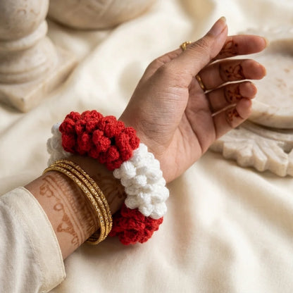 Handmade Crochet Hand Gajra – Traditional Wrist & Hand Accessory